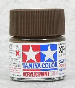 TAMIYA 壓克力系水性漆 10ml 紅棕色 XF-6